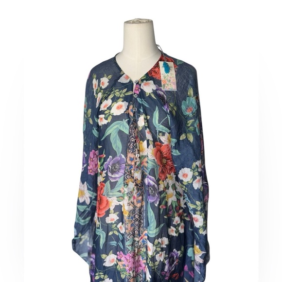 JOHNNY WAS SUNRISE LONG DRESS NWT L - Picture 3 of 12